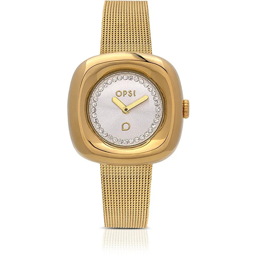 Orologio solo tempo donna Ops Objects Curvy acciaio dorato opspw-1074