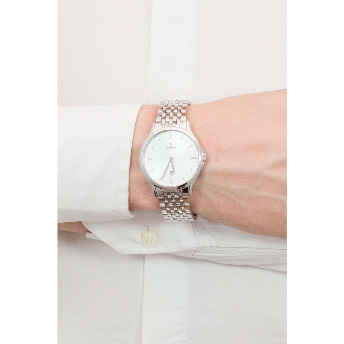 Orologio solo tempo uomo Festina Acero Clasico f16744/2