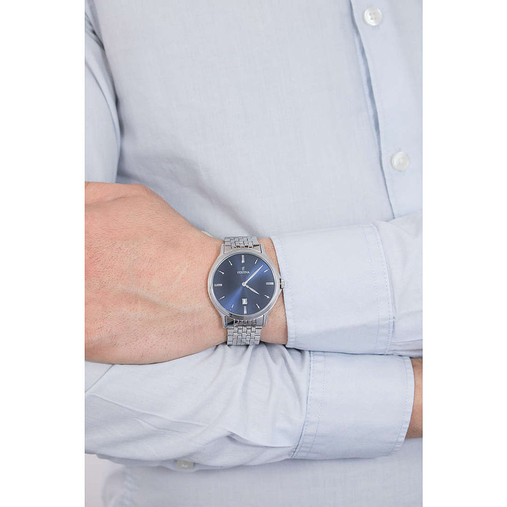 Orologio solo tempo uomo Festina Acero Classico f16744/3