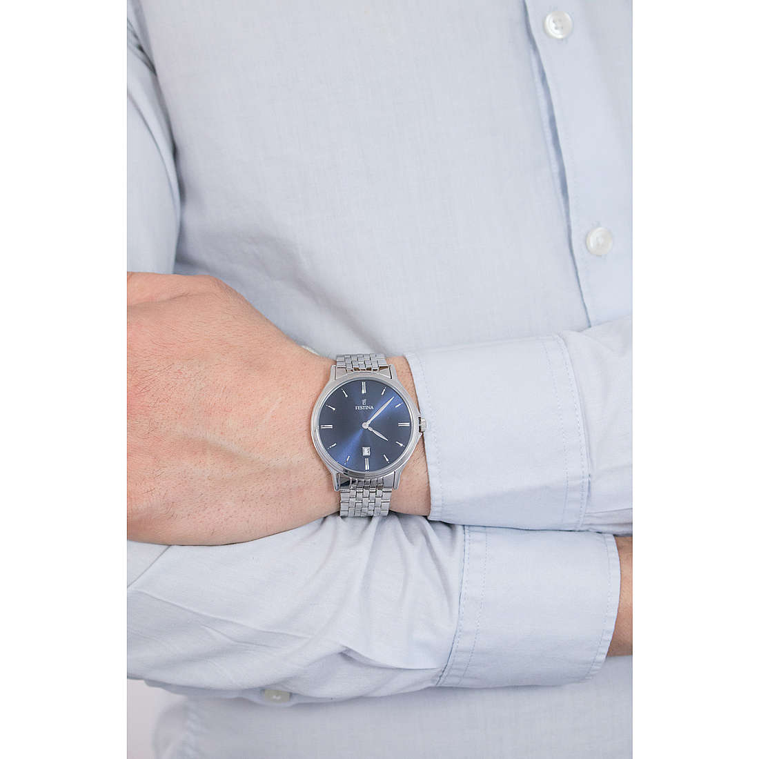 Orologio solo tempo uomo Festina Acero Classico f16744/3