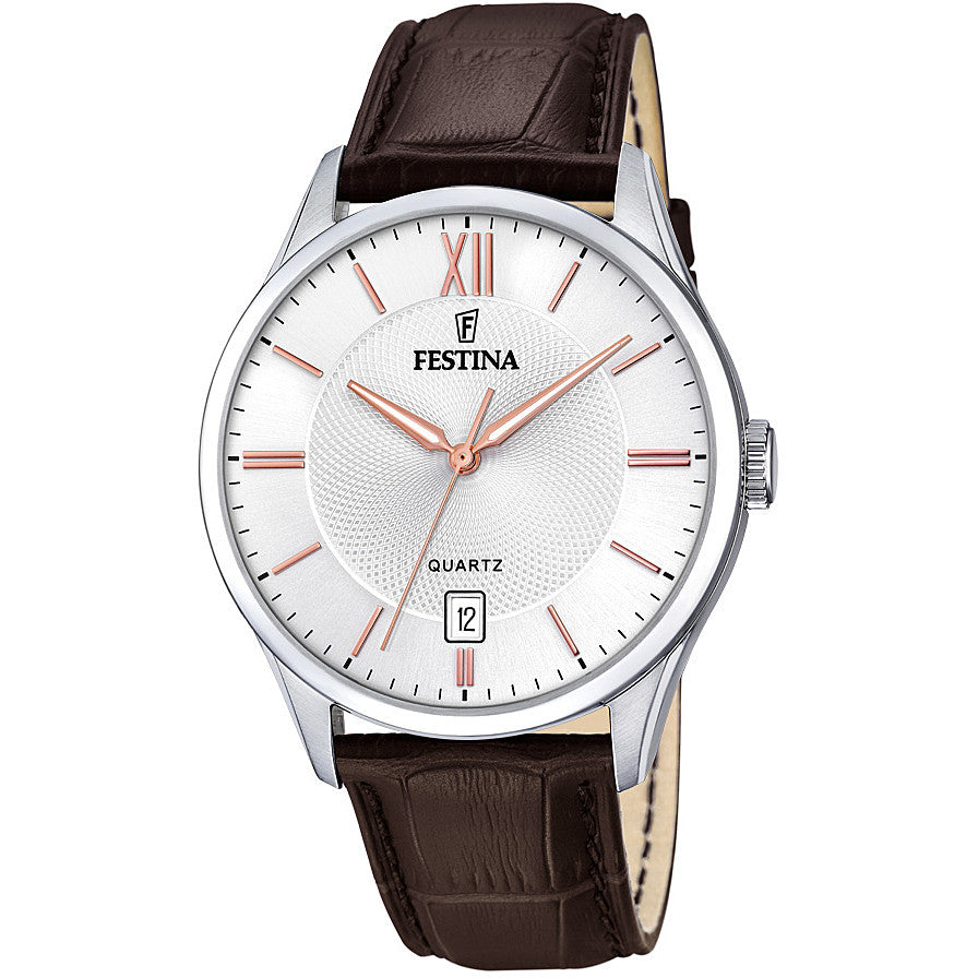Festina Herrenuhr, 3-Zeiger, Edelstahl f20426/4