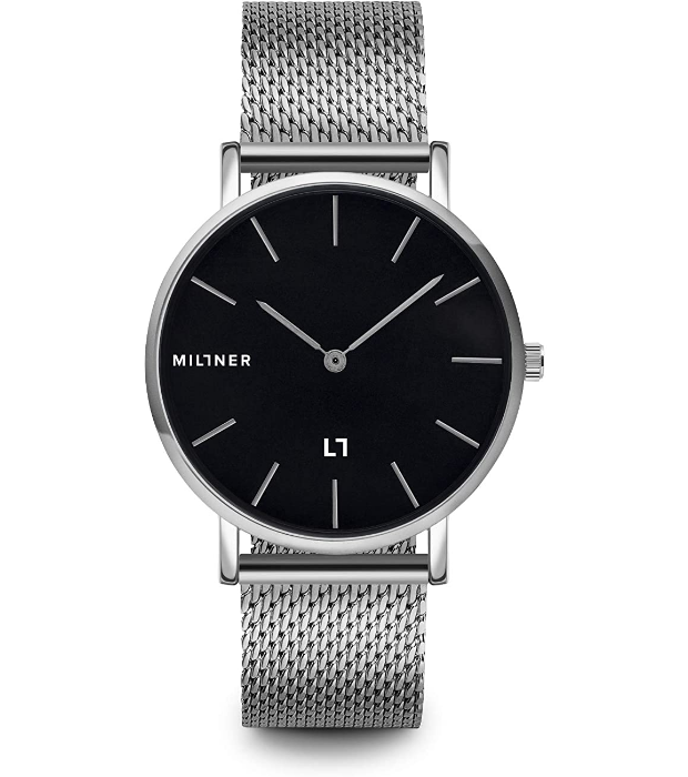 Orologio unisex solo tempo Millner Mayfair S Silver Black in acciaio MLW0015