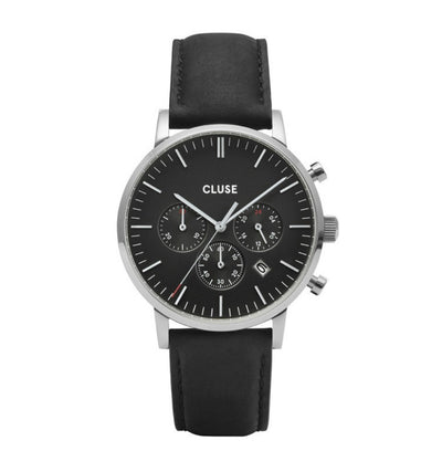 Montre homme Cluse chronographe cw0101502001 noir