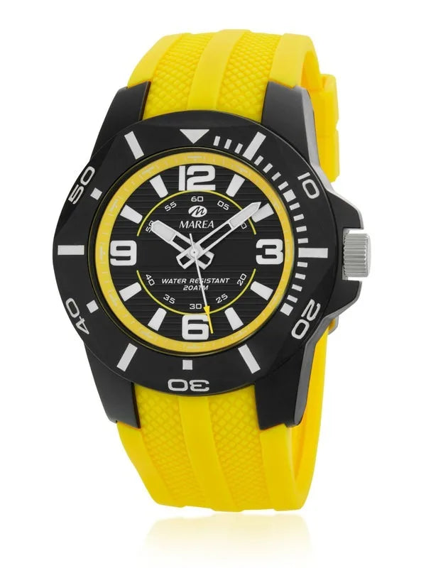 Orologio uomo Marea giallo con cinturino in gomma b35353/6