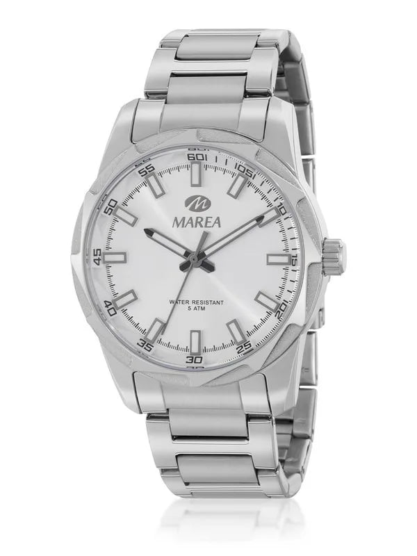 Orologio uomo Marea in acciaio con quadrante bianco b54253/1