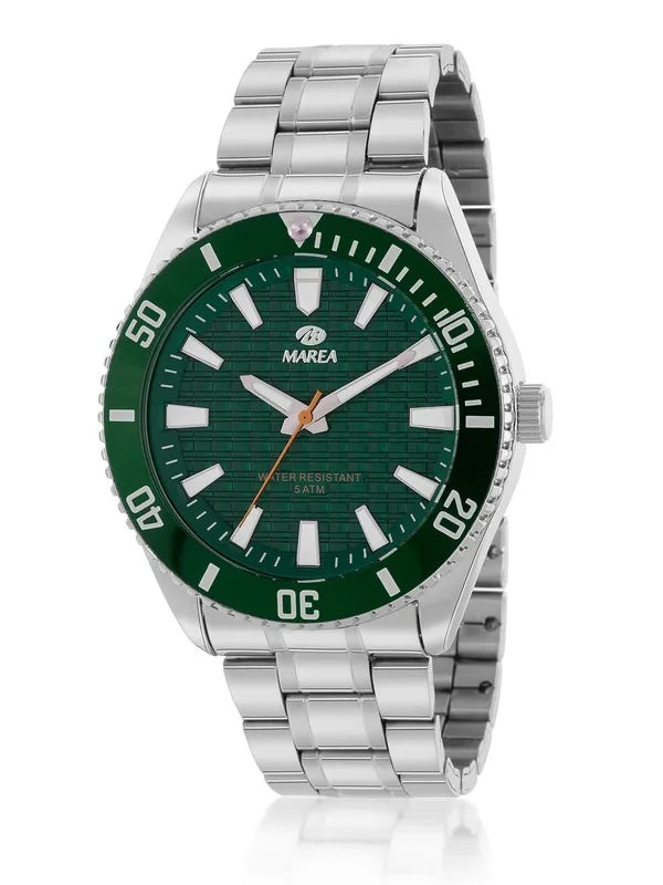 Orologio uomo Marea in acciaio con quadrante verde B41391/3