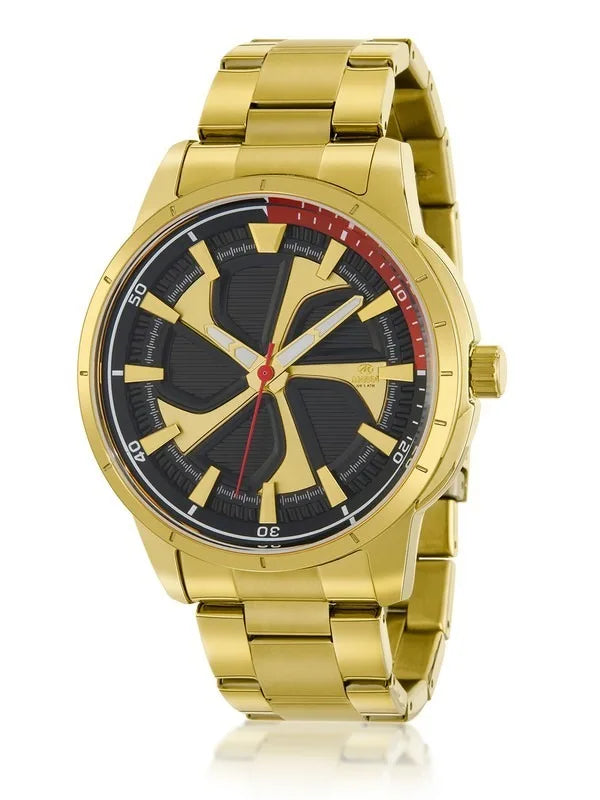 Orologio uomo Marea in acciaio dorato e quadrante nero b54239/4