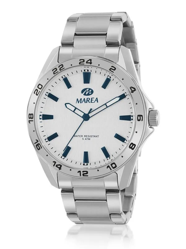 Orologio uomo Marea in acciaio e lancette blu b54238/1