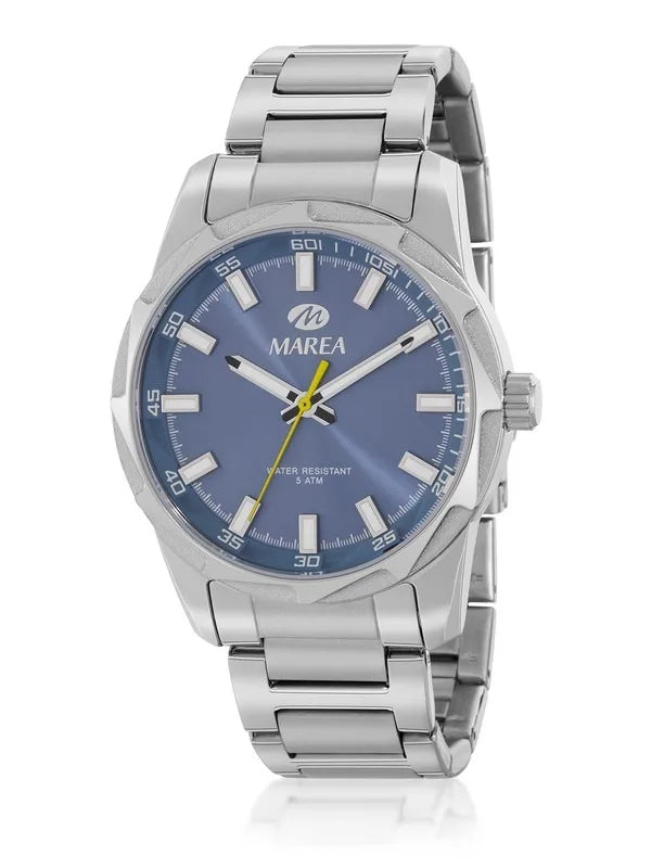 Orologio uomo Marea in acciaio e quadrante blu b54253/3