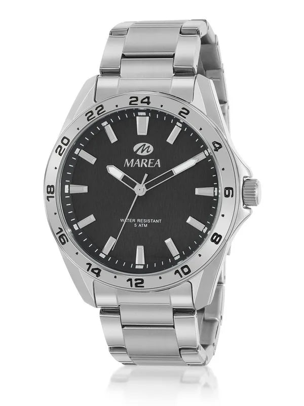 Orologio uomo Marea in acciaio e quadrante nero b54238/2