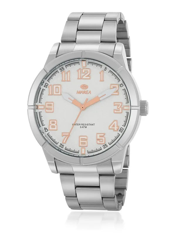 Orologio uomo Marea in acciaio e quadrante silver b41359/1