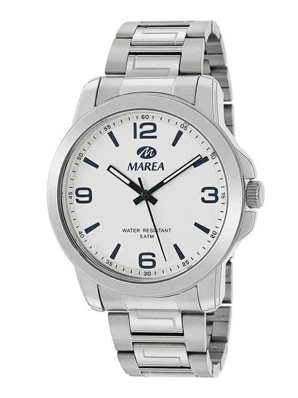 Orologio uomo Marea in acciaio uomo con quadrante bianco b41258/3