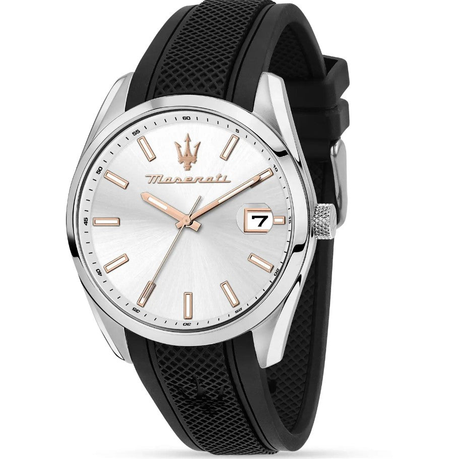 Orologio uomo Maserati attrazione cinturino in gomma r8851151006