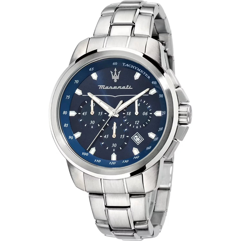Maserati Herrenuhr mit blauem Zifferblatt R8873621002
