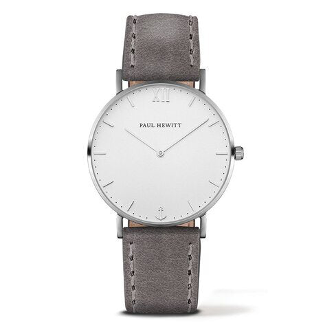 Paul Hewitt Herrenuhr PH-SA-S-SM-W-13S mit Lederarmband