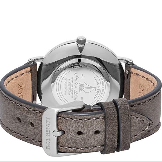 Paul Hewitt Herrenuhr PH-SA-S-SM-W-13S mit Lederarmband