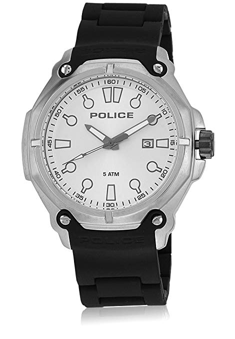 Police Herrenuhr mit schwarzem Silikonarmband 13939JS/04A