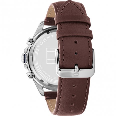 Tommy Hilfiger Herrenuhr Owen Multifunktion mit braunem Lederarmband 1680667