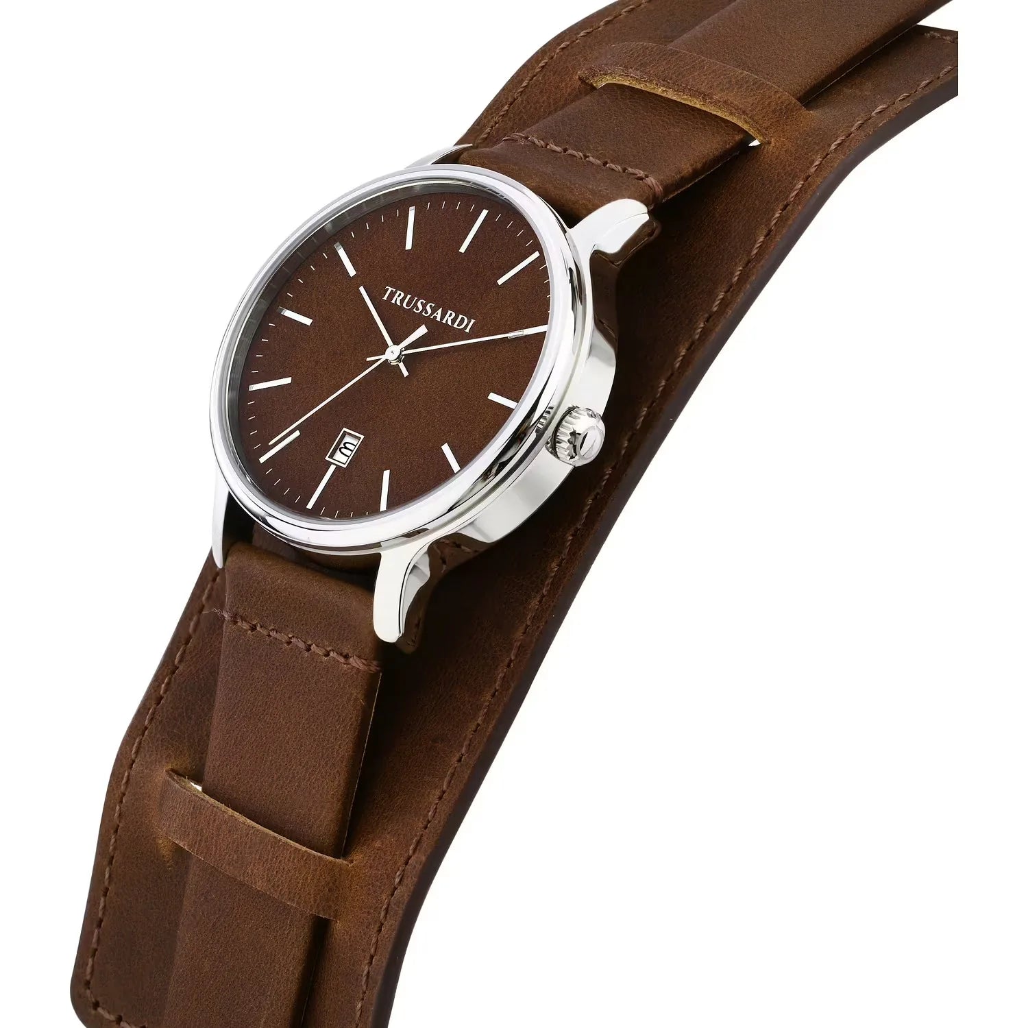 Orologio uomo Trussardi cinturino in pelle marrone r2451172001
