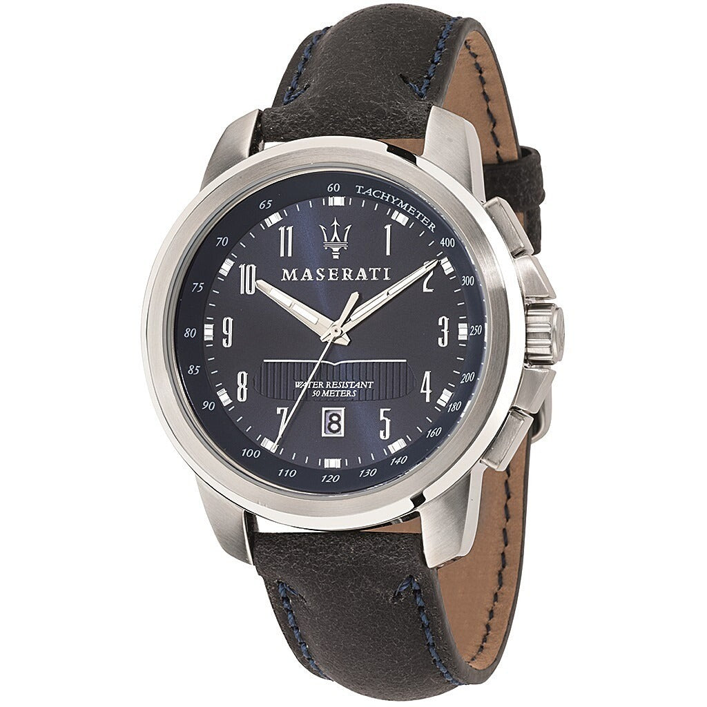Orologio uomo solo tempo Maserati Successo R8851121003 in pelle