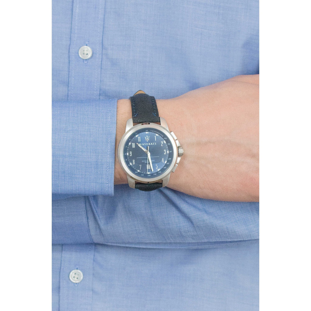 Orologio uomo solo tempo Maserati Successo R8851121003 in pelle