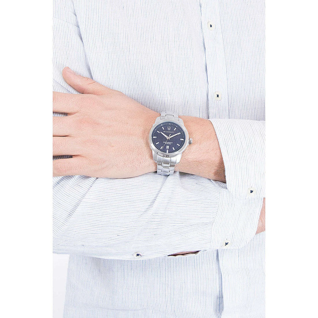Orologio uomo solo tempo Maserati Successo R8853121004 in acciaio
