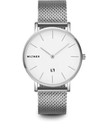 Herrenuhr Millner Mayfair Silver mit Zeitanzeige aus Stahl MLW0011