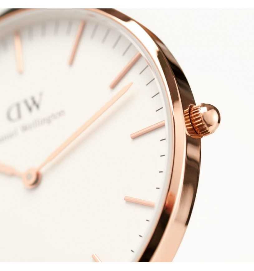 Schwarze Vintage-Uhr Daniel Wellington Classic DW00100007