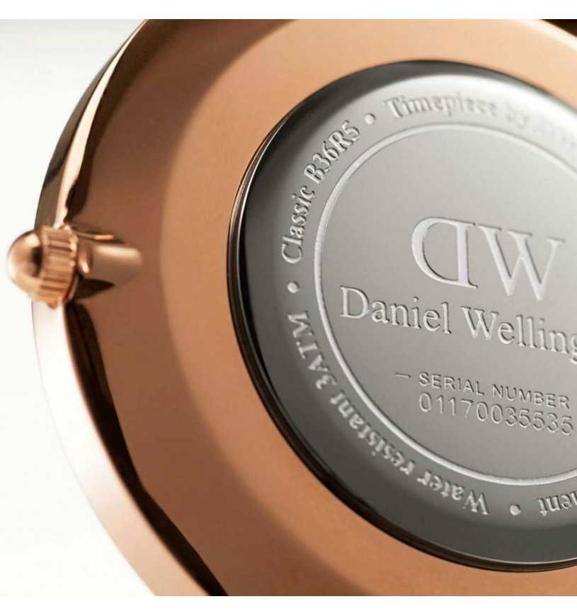 Schwarze Vintage-Uhr Daniel Wellington Classic DW00100007