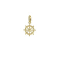 Ciondolo pendente timone in oro giallo 375 Igold