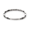 Bracciale in acciaio uomo con diamanti Bikkembergs PERB20WB