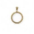 Pendente Portamonete in Oro 18kt – Cornice Intrecciata