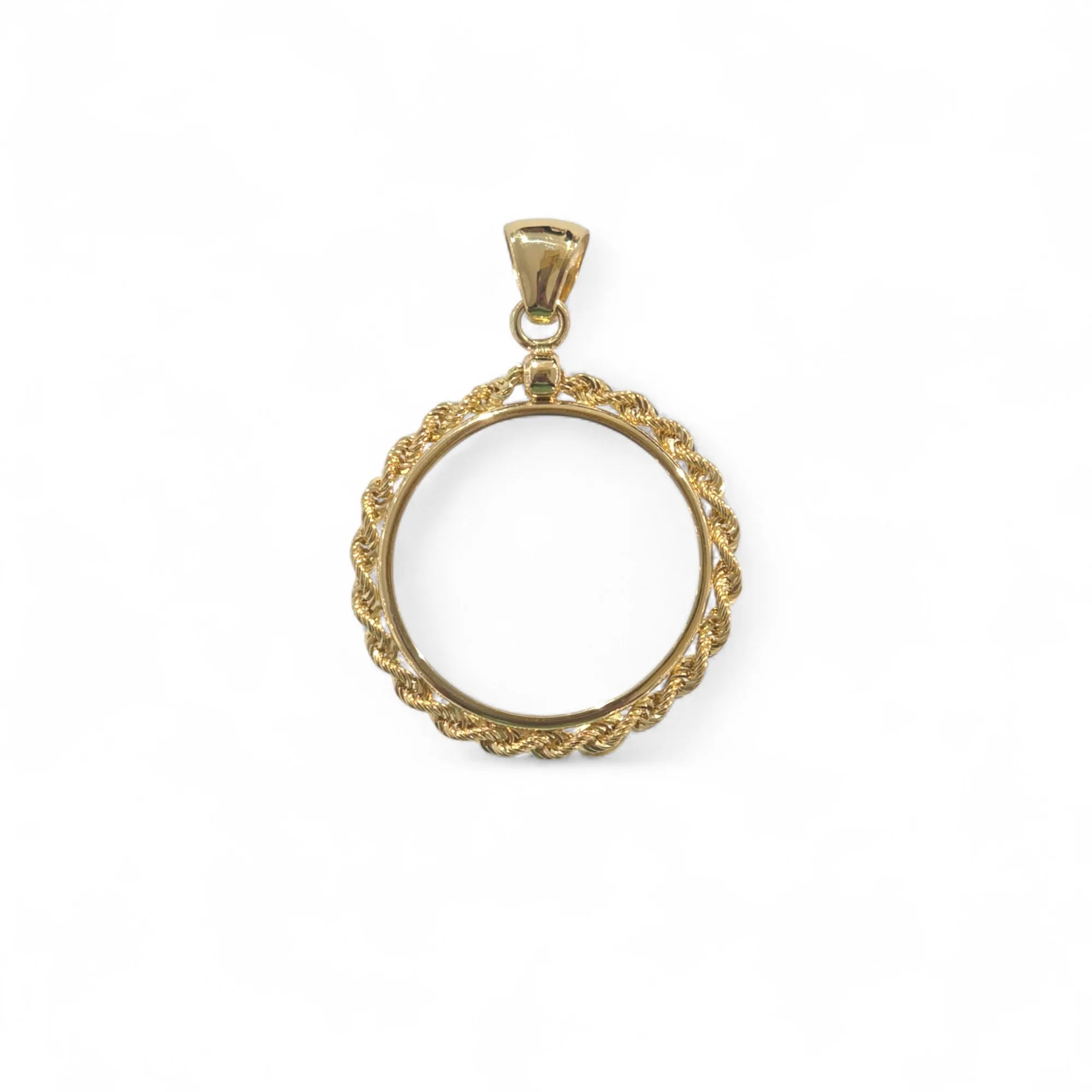 Pendente Portamonete in Oro 18kt – Cornice Intrecciata