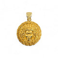 Pendente con testa di medusa in oro giallo 18 carati