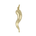 Pendente corno napoletano lucido in oro giallo 18kt