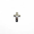 Pendente croce in oro bianco 18 kt con diamanti