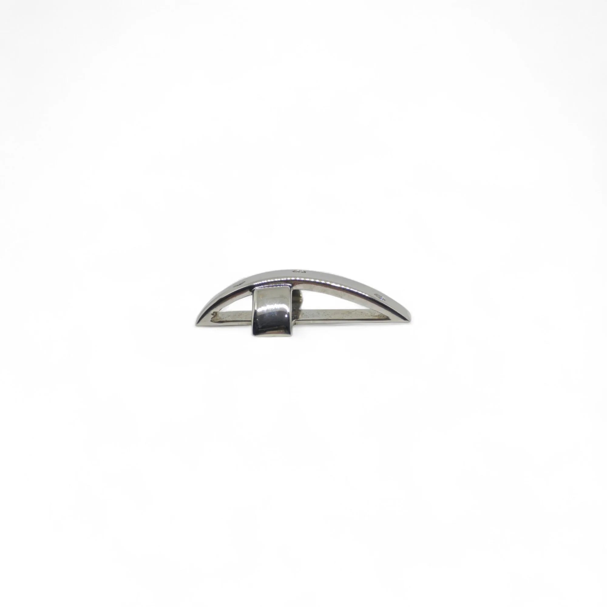 Pendente croce in oro bianco 18 kt con diamanti