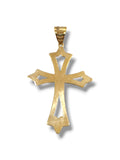 Pendente croce unisex in oro giallo 9kt Igold