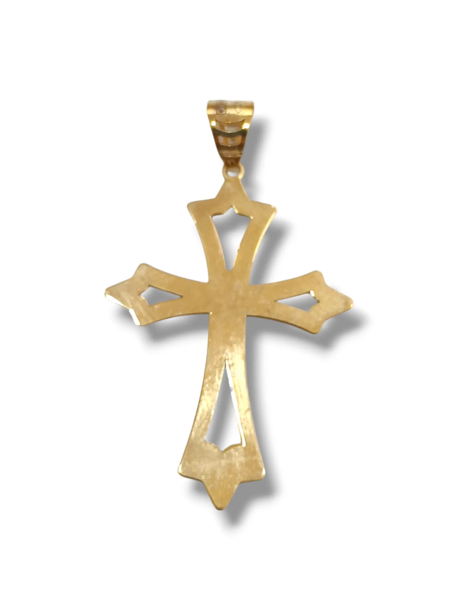 Pendente croce unisex in oro giallo 9kt Igold