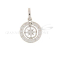 Pendente in oro bianco con rosa dei venti