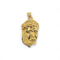 Pendente in oro giallo 18 carati con volto di Gesù Cristo