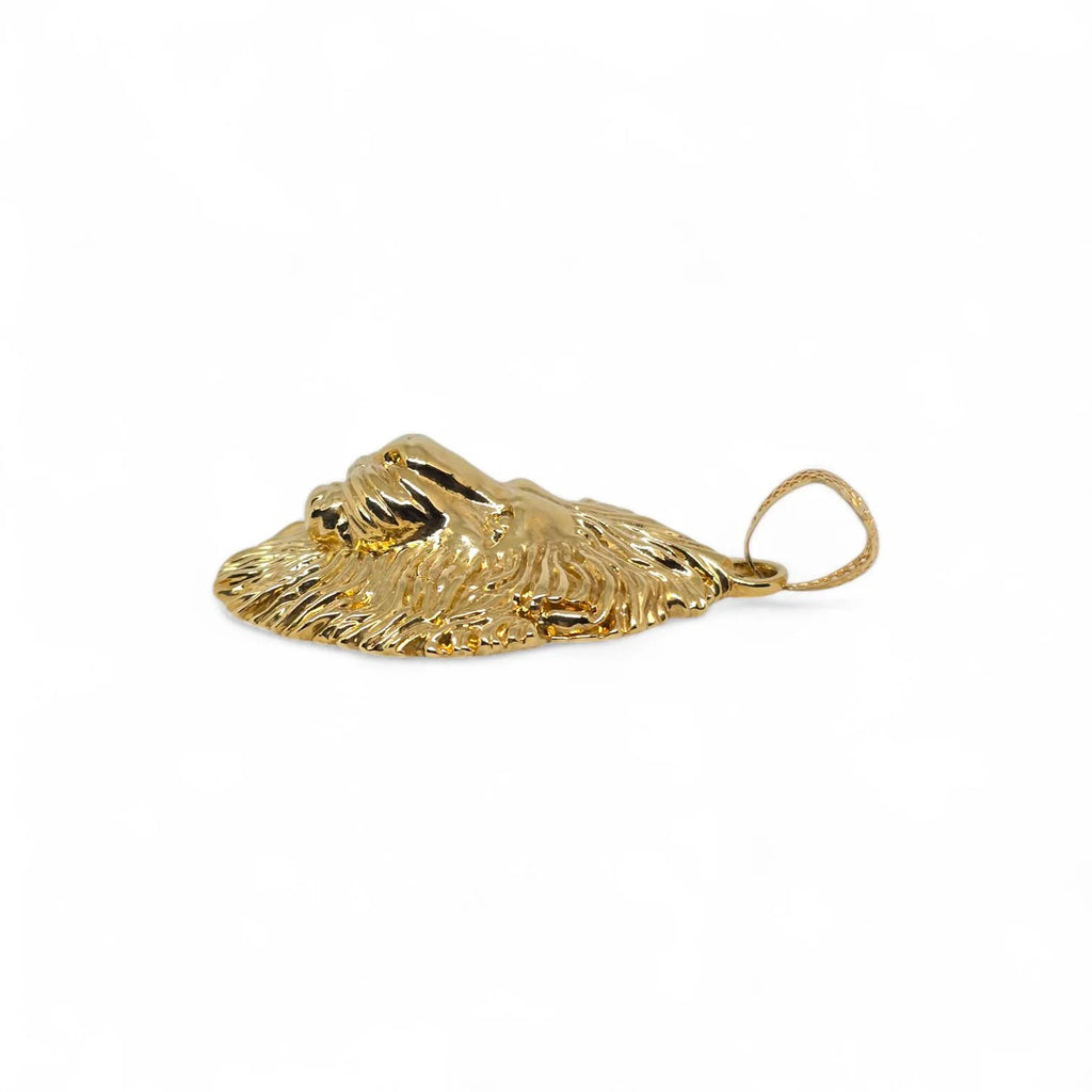 Löwenkopf-Anhänger aus 18 Karat Gelbgold