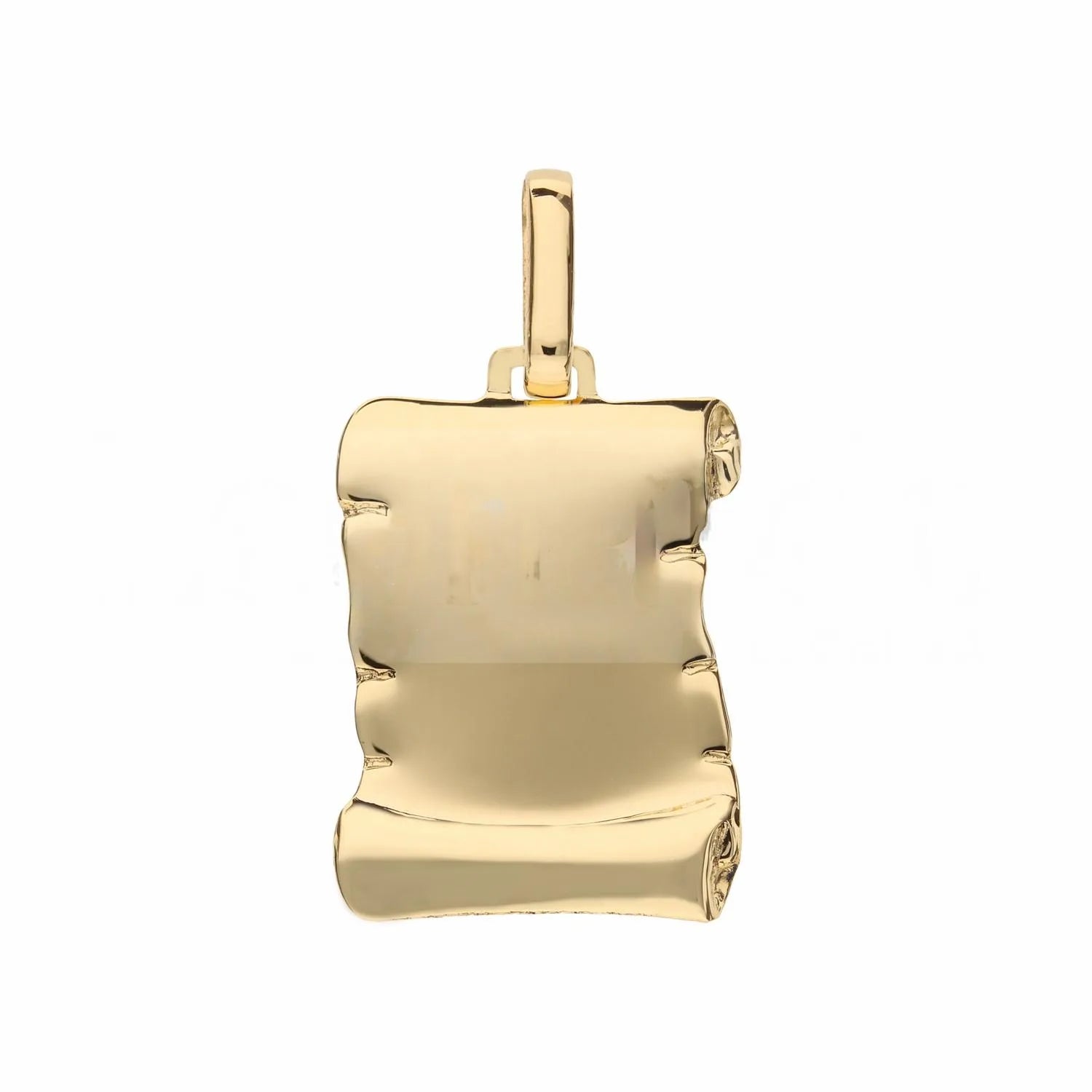 Pendente pergamena in oro giallo 18kt personalizzabile