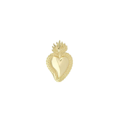 Pendente sacro cuore in oro giallo 18 kt