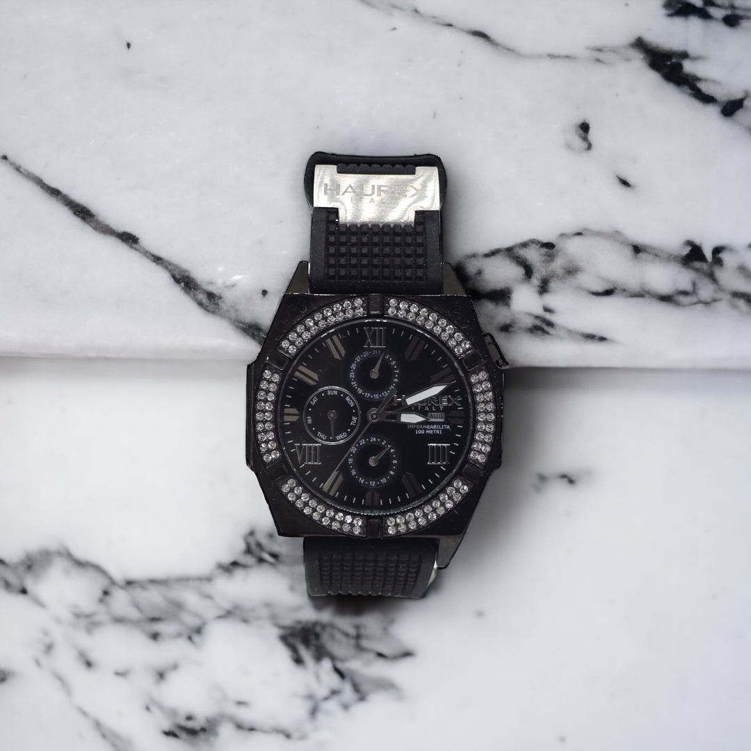 Orologio da polso donna Haurex 1E305DNN in acciaio zirconato Glamour Line
