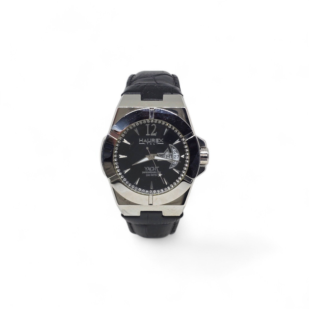 Orologio da polso donna Haurex 8A340DN1 in acciaio con zirconato Yacht Line