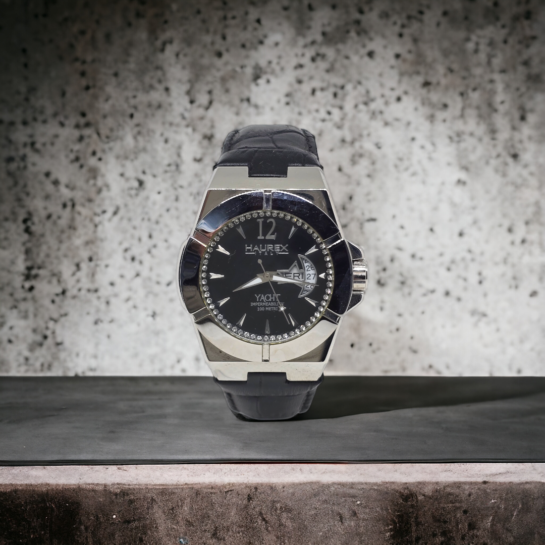 Orologio da polso donna Haurex 8A340DN1 in acciaio con zirconato Yacht Line