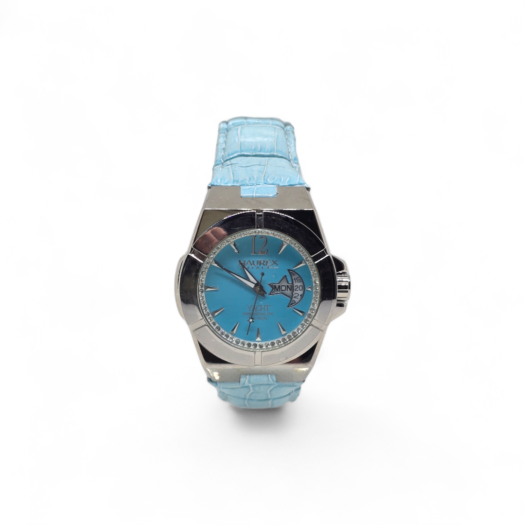 Orologio da polso donna Haurex 8A340DT1 in acciaio con zirconato Yacht Line