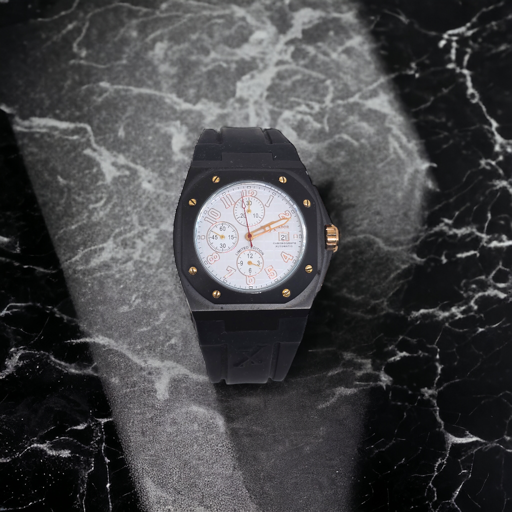 Kriss X Kador Herren Automatikuhr mit Chronograph und Datumsanzeige
