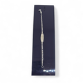 Bracciale in oro bianco 750 18kt con piastrina